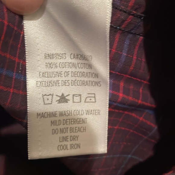 2XL ROBERT GRAHAM textured berry plaid shirt - Picture 11 of 13